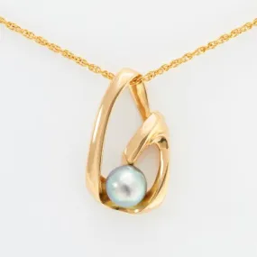 10mm Round Cortez Pearl® Slide Pendant in 14kt Yellow Gold