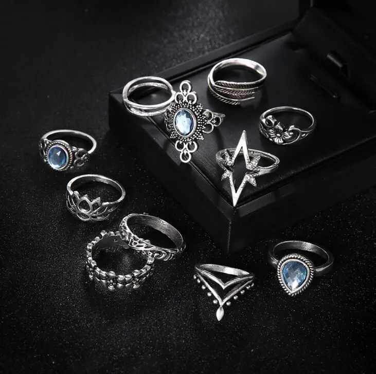 11 Piece Boho RIng Set