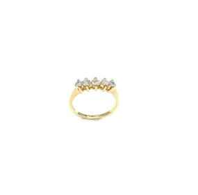 1/2 Ctw 5 In-Line Diamond Ring