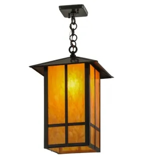 12"Sq Seneca Window Pane Outdoor Pendant