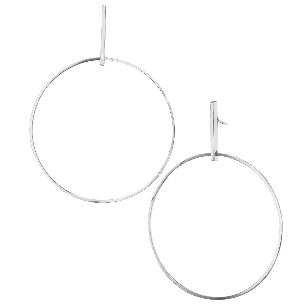 14K Rhodiumplated 3"   Drop Earring