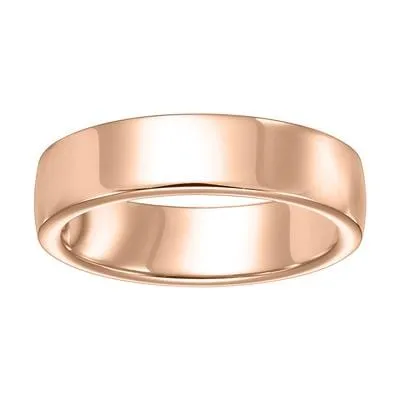 14K Rose Gold High Polish Band