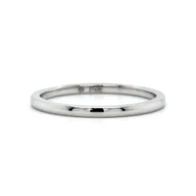 14K White Gold 1.5mm High Polished Band