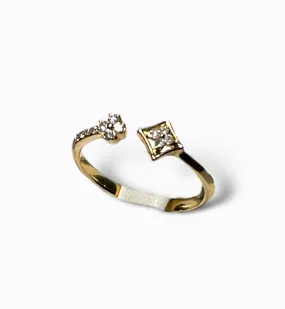 14KT Diamond Shape Ring