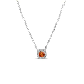 14KW 16D0.05CT,1CT0.15CT,CU/RD CITRINE/DIAMOND NK  (118N401040W14CT1)