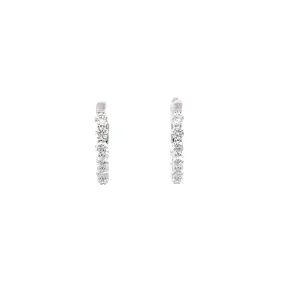 14KW Diamond Hoop Earrings