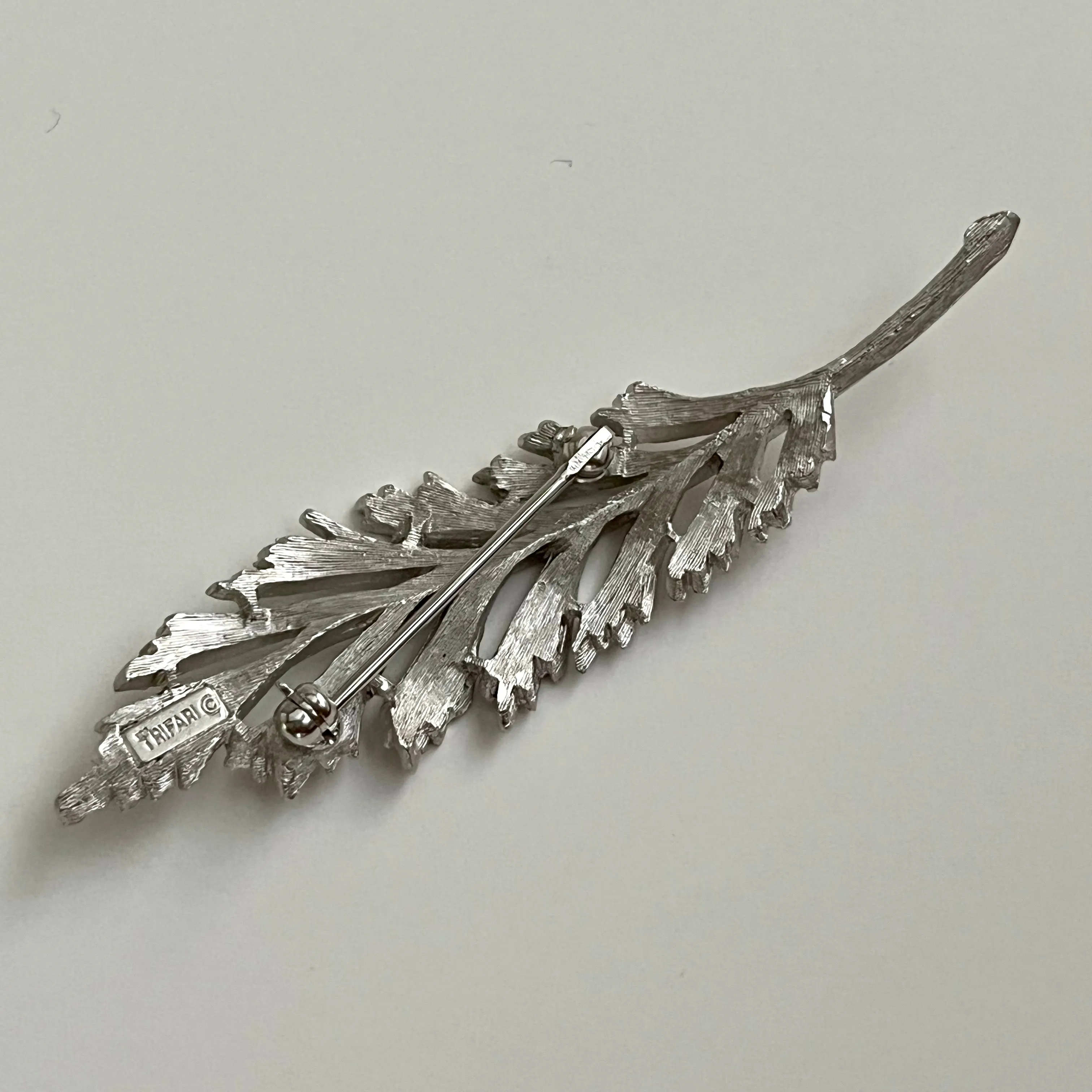 1960s Trifari Leaf Brooch