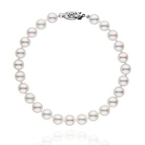 6.0-6.5 mm White Akoya AAA Pearl Bracelet