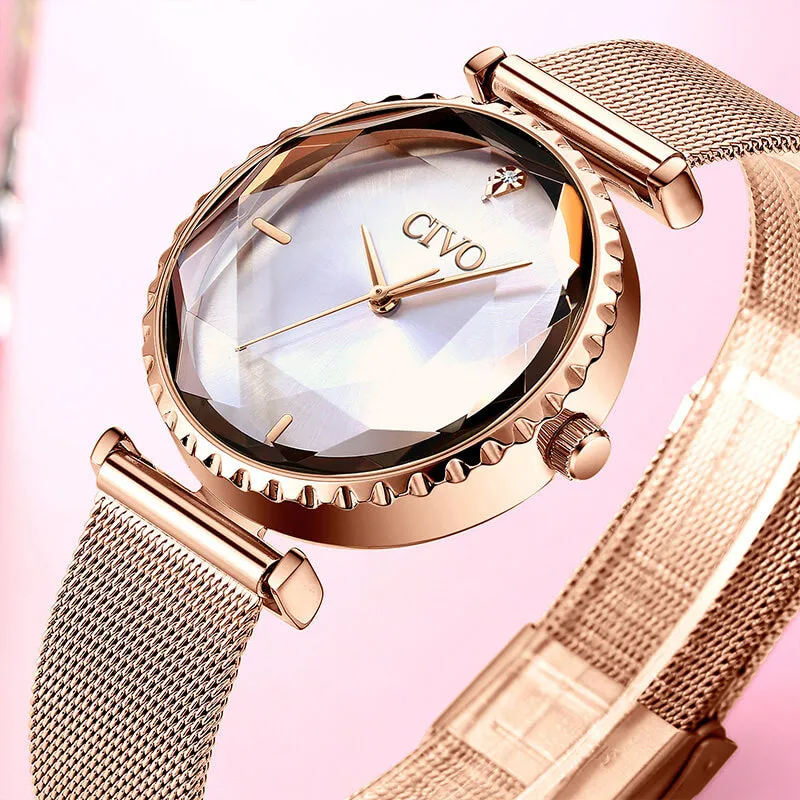 8116C | Quartz Women Watch | Mesh Band