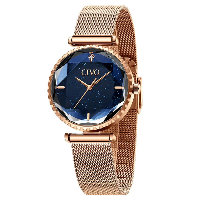 8116C | Quartz Women Watch | Mesh Band