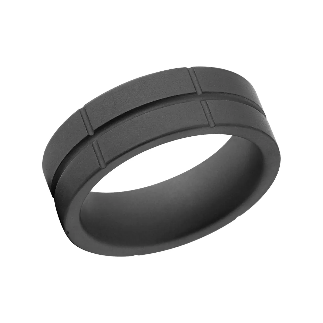 8mm Matte Black Ring - Ceramic Men's Wedding Bands