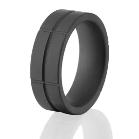 8mm Matte Black Ring - Ceramic Men's Wedding Bands