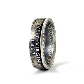 90% Silver West Virginia Quarter Ring