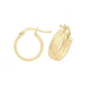 9ct Yellow Gold 20mm Hoop Earrings ER946