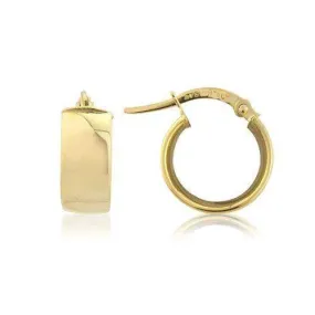 9ct Yellow, White or Rose Gold Hoop Earrings - MM8F16Q