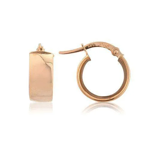 9ct Yellow, White or Rose Gold Hoop Earrings - MM8F16Q