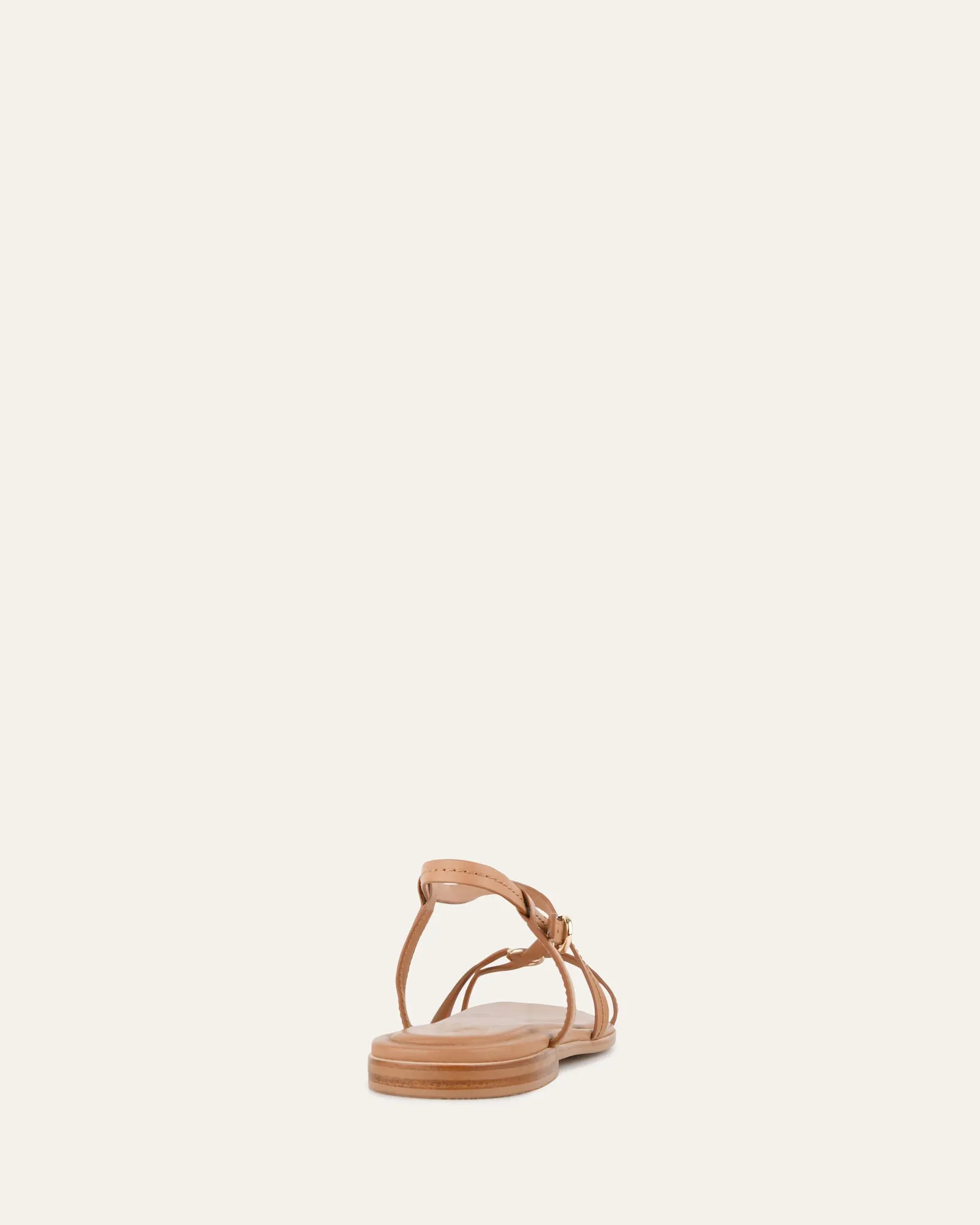 ADDI FLAT SANDALS TOFFEE LEATHER