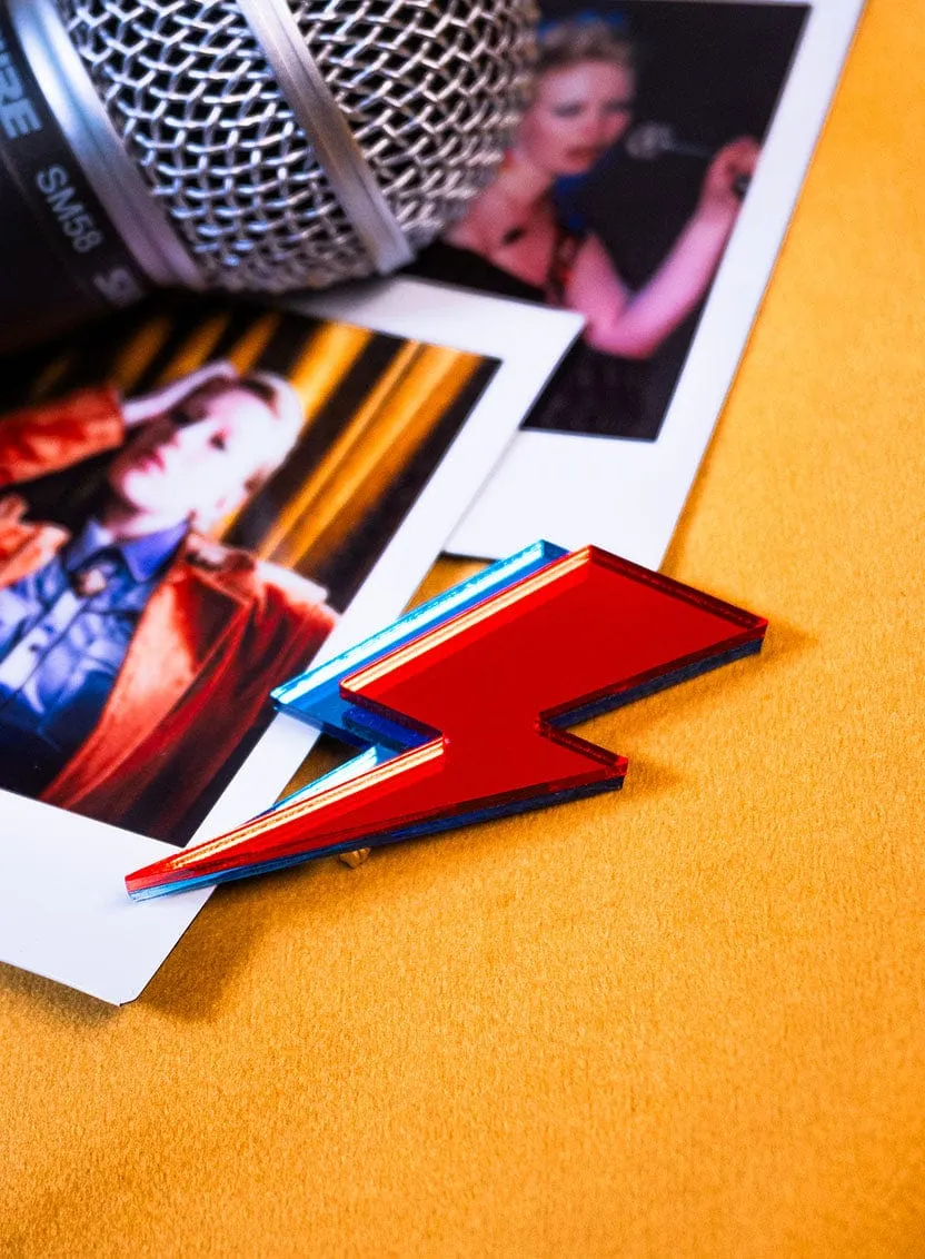 Aladdin Sane Bolt Brooch - Mirror