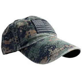 American Flag Digital Camo Range Hat