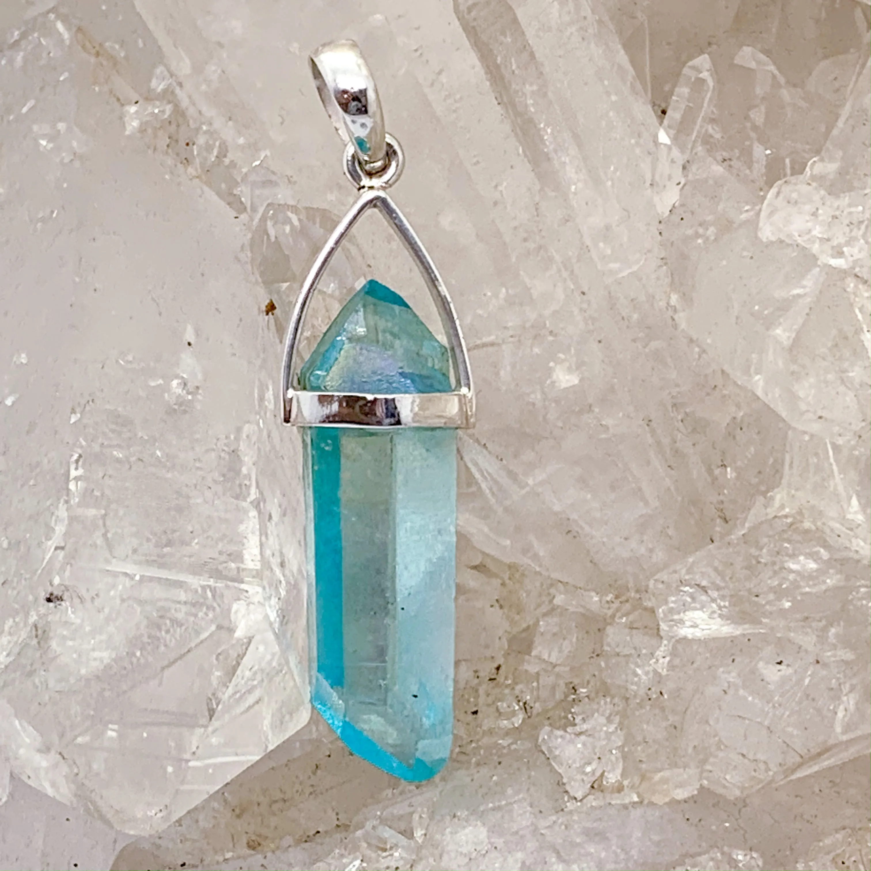 Aqua Aura Pendant $140