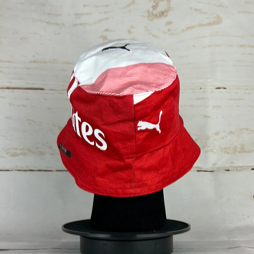 Arsenal 18/19 Upcycled Home Shirt Bucket Hat