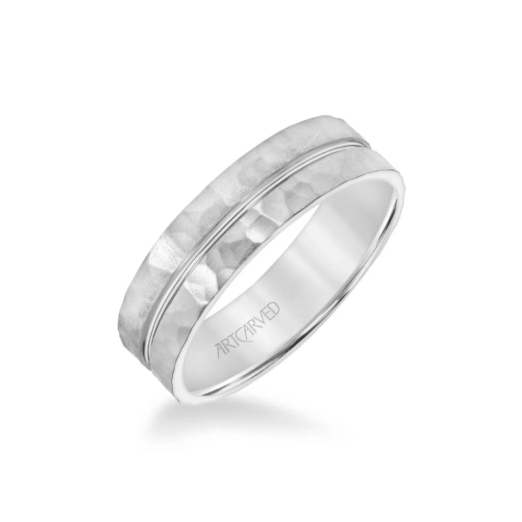 Artcarved "Entrust" Men's Hammered Finish Wedding Band