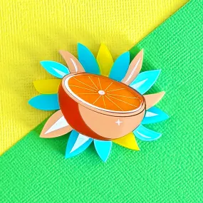 Atomic Orange 🍊 - Brooch - Set of 2