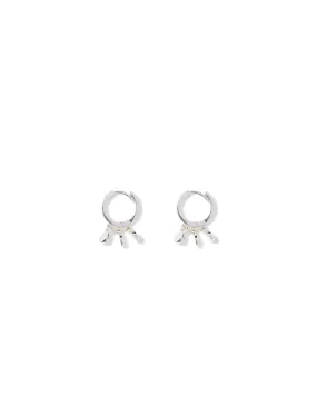 Audrey Disc Huggie Earrings