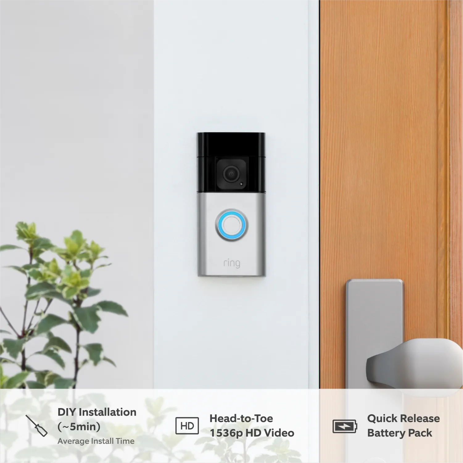 Battery Video Doorbell Plus   Chime