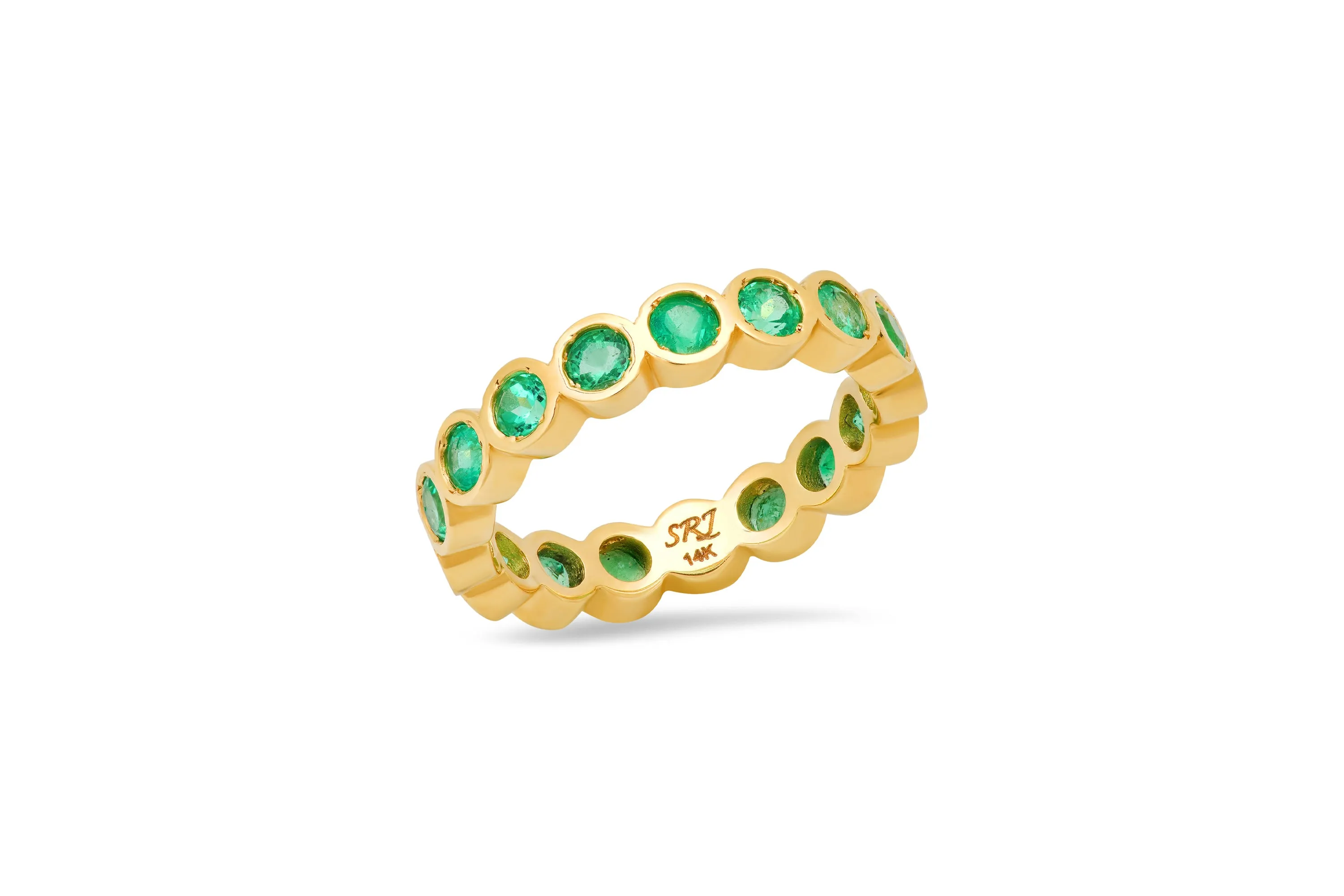 Bezel Emerald Ring