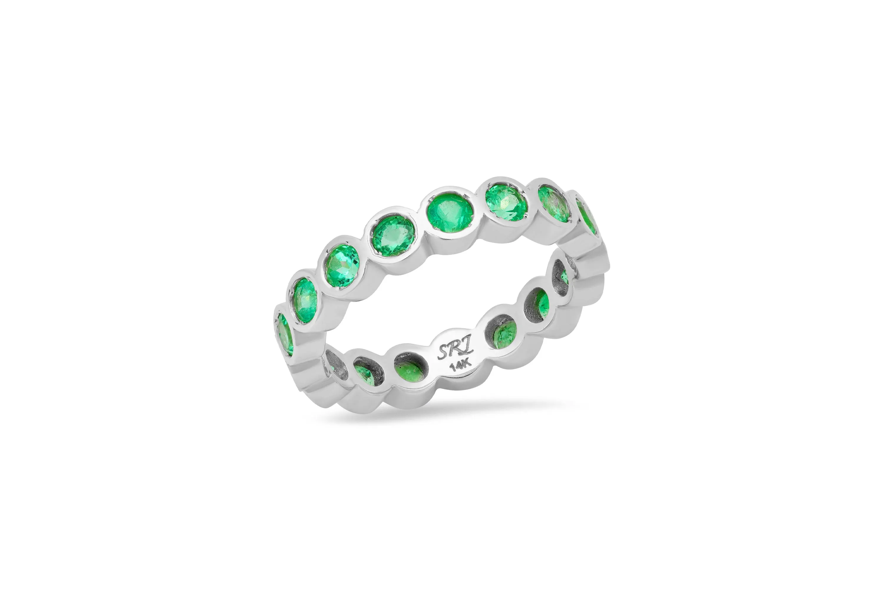 Bezel Emerald Ring