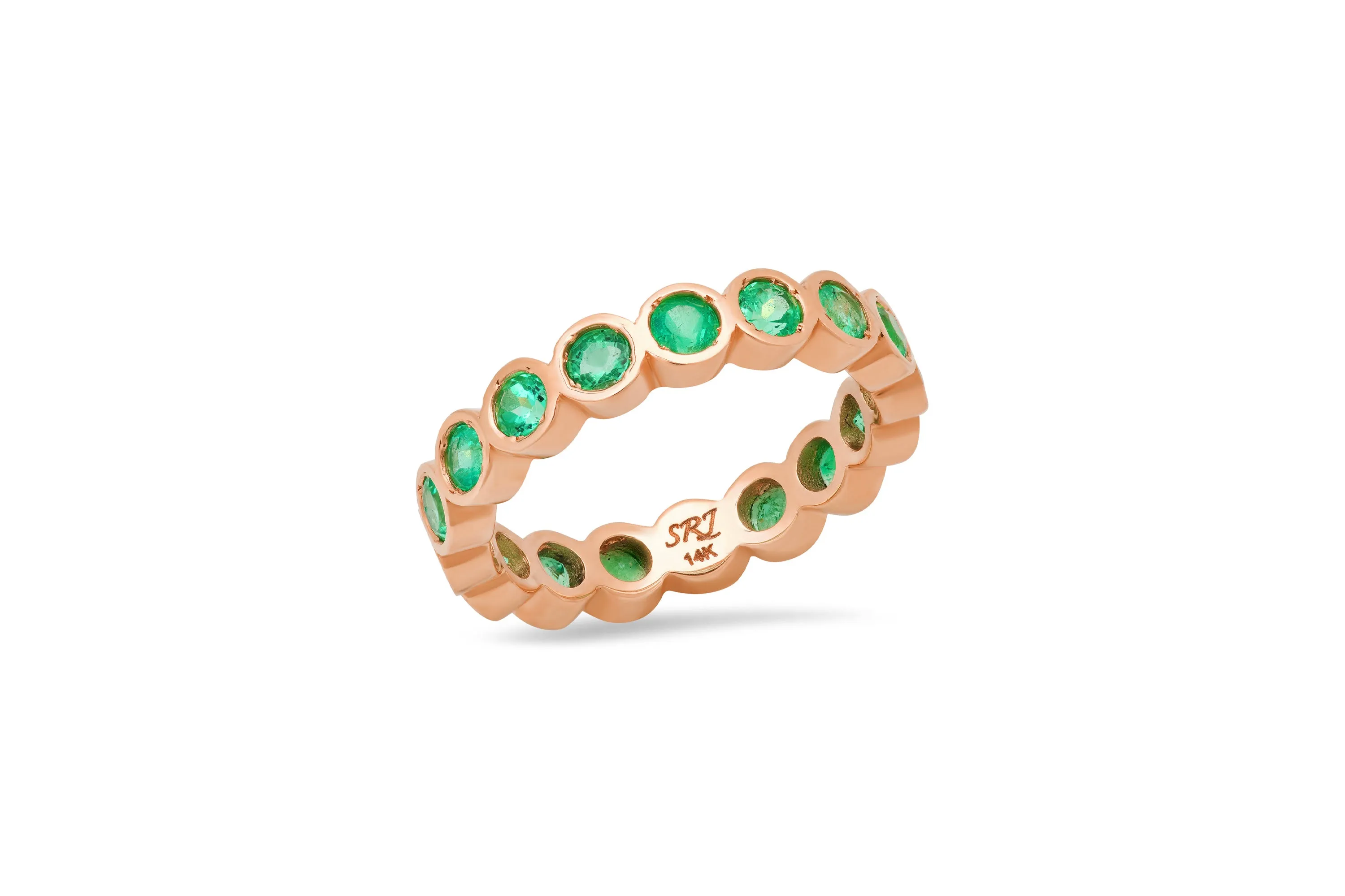 Bezel Emerald Ring