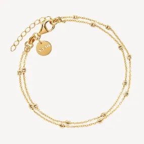 Birdsong Yellow Gold Chain Bracelet