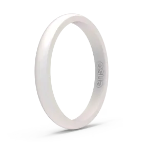 Birthstone Classic Halo Silicone Ring - Opal