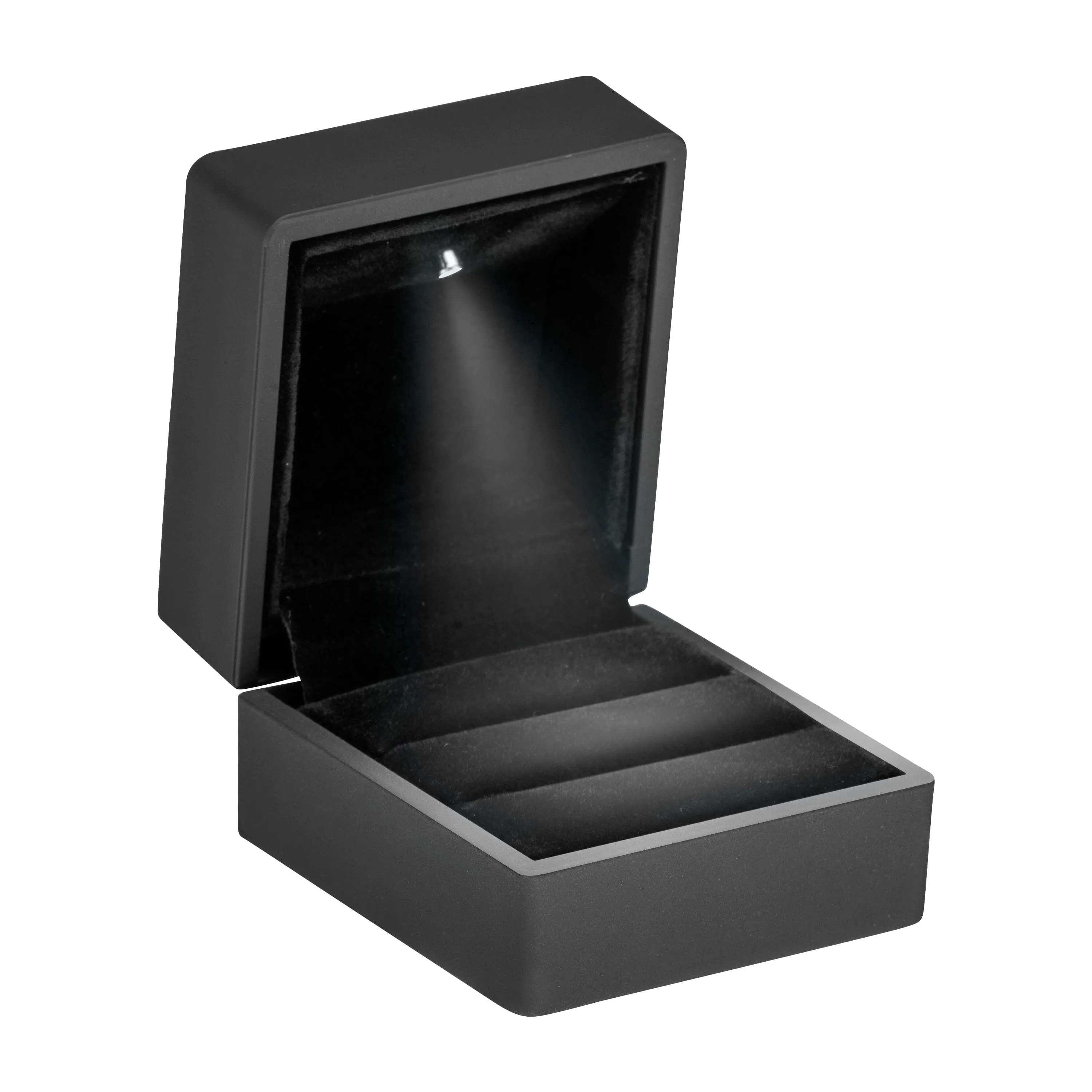 Black LED Double Ring Box