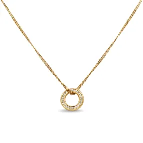 Boodles Diamond Roulette Pendant On 18" Necklace