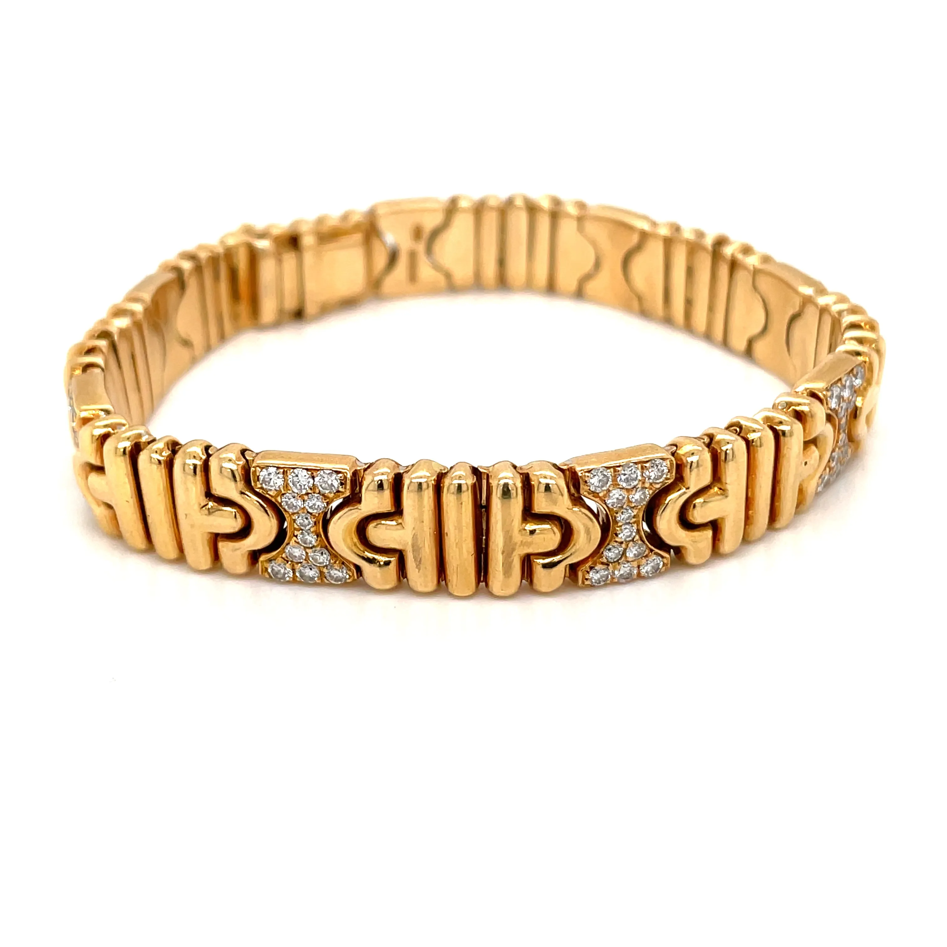 Bulgari Parentesi Diamond Gold Bracelet