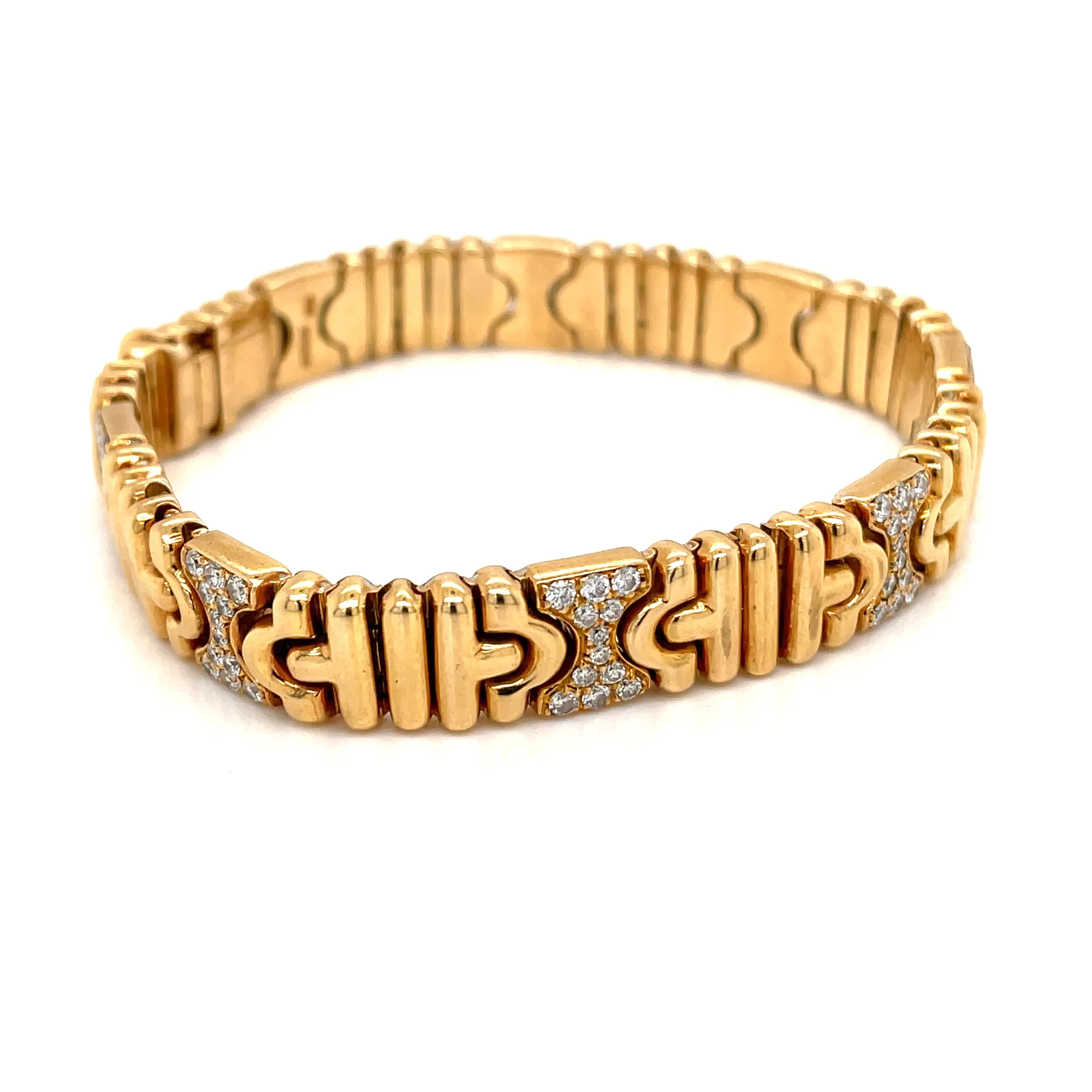 Bulgari Parentesi Diamond Gold Bracelet