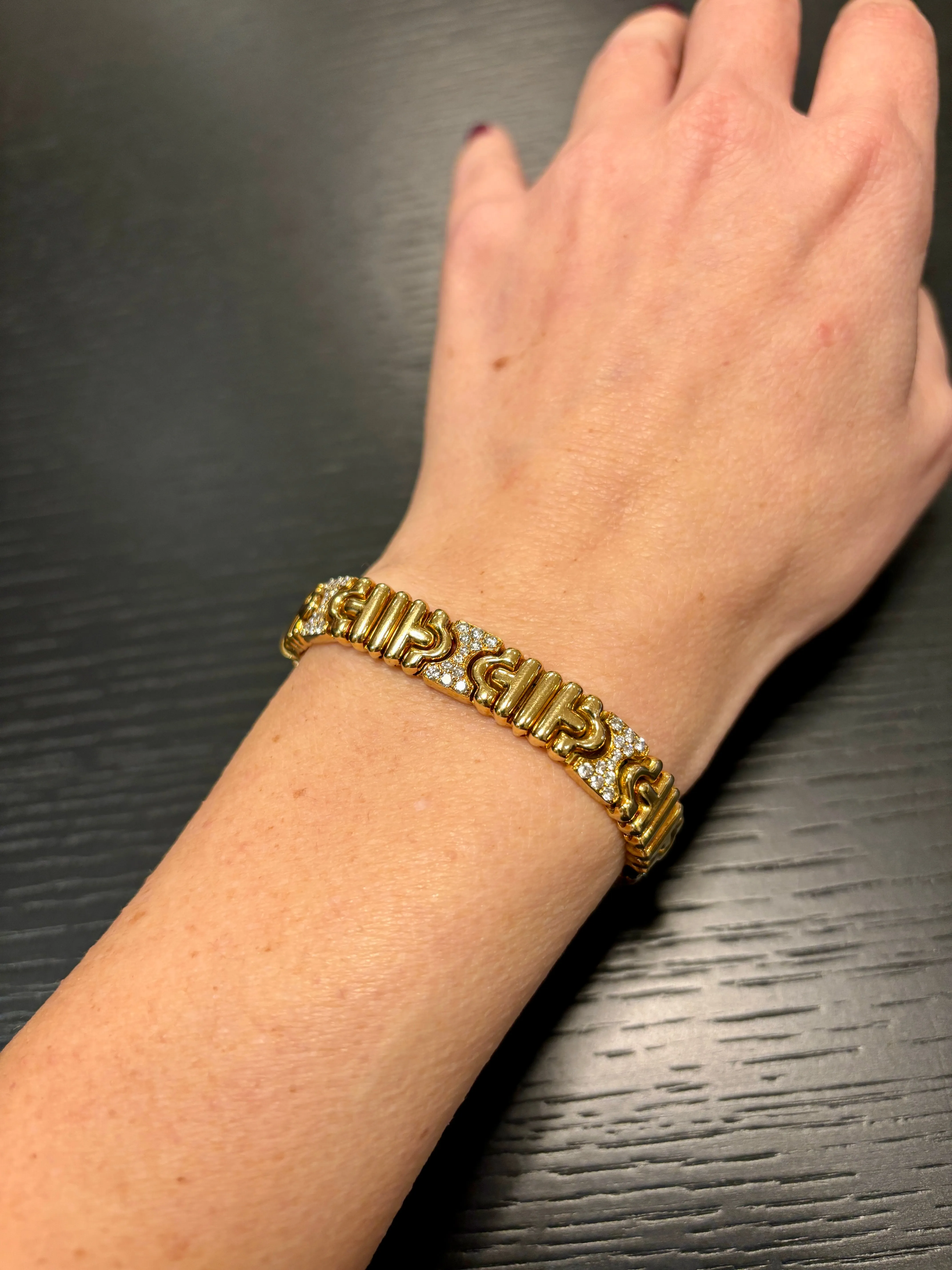 Bulgari Parentesi Diamond Gold Bracelet