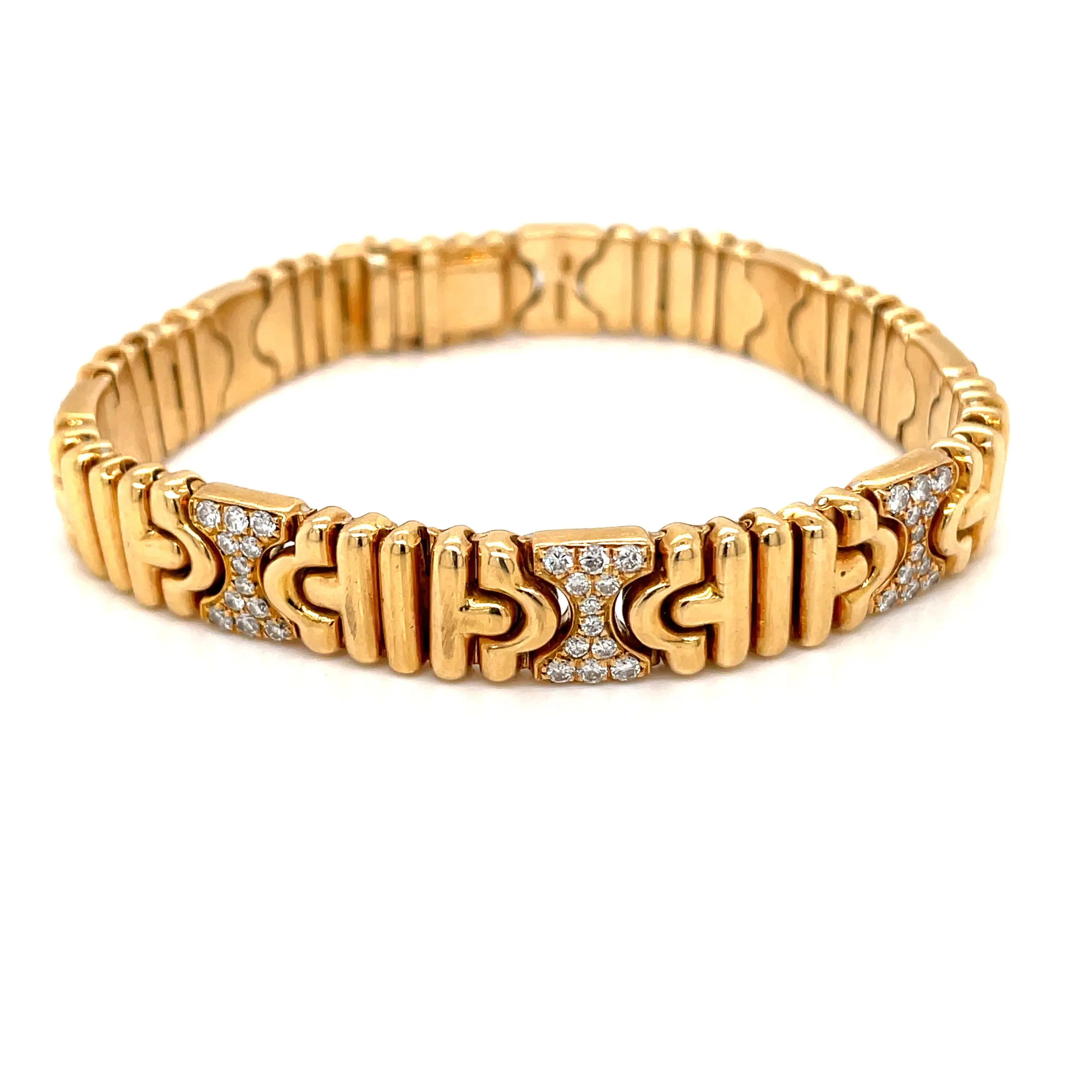 Bulgari Parentesi Diamond Gold Bracelet