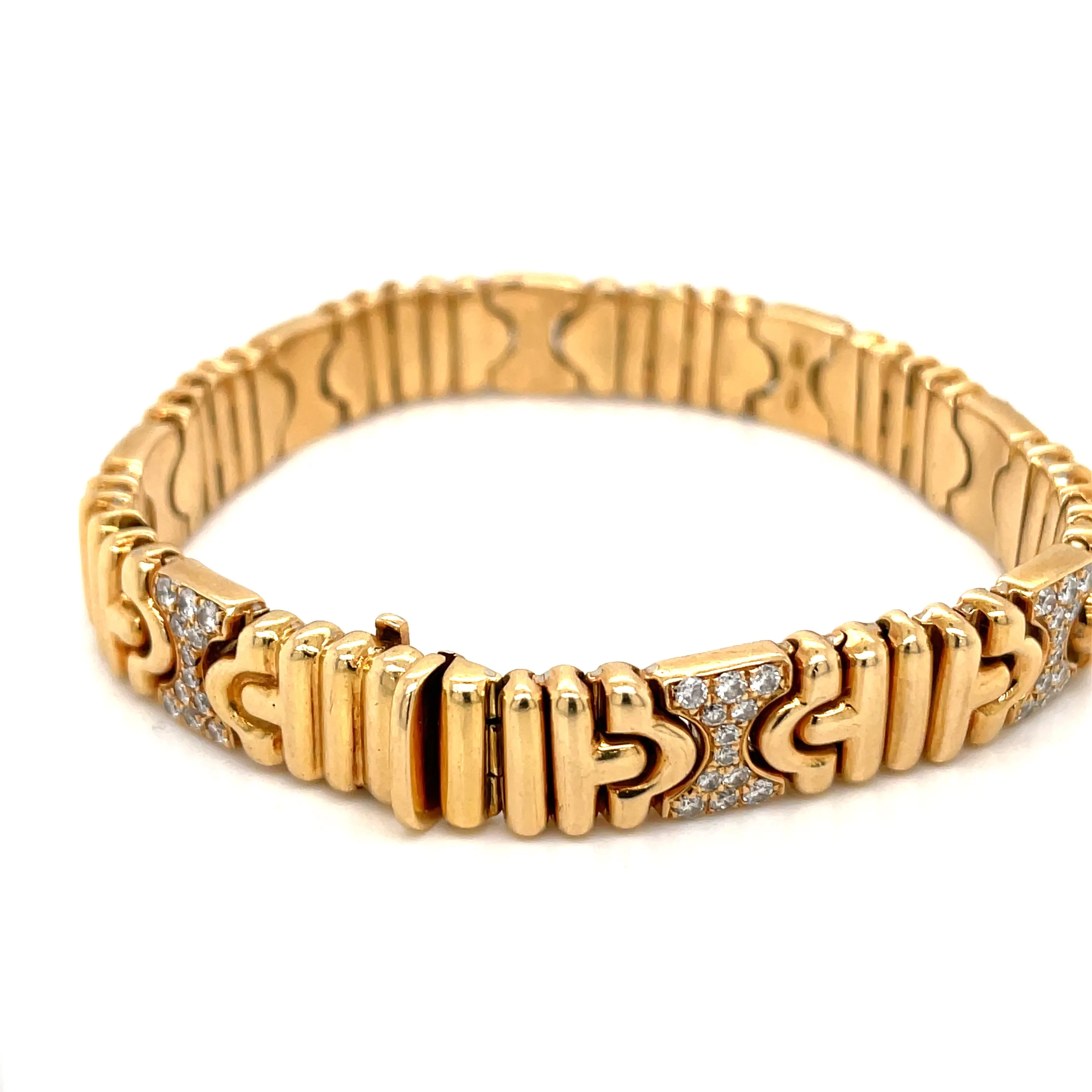 Bulgari Parentesi Diamond Gold Bracelet