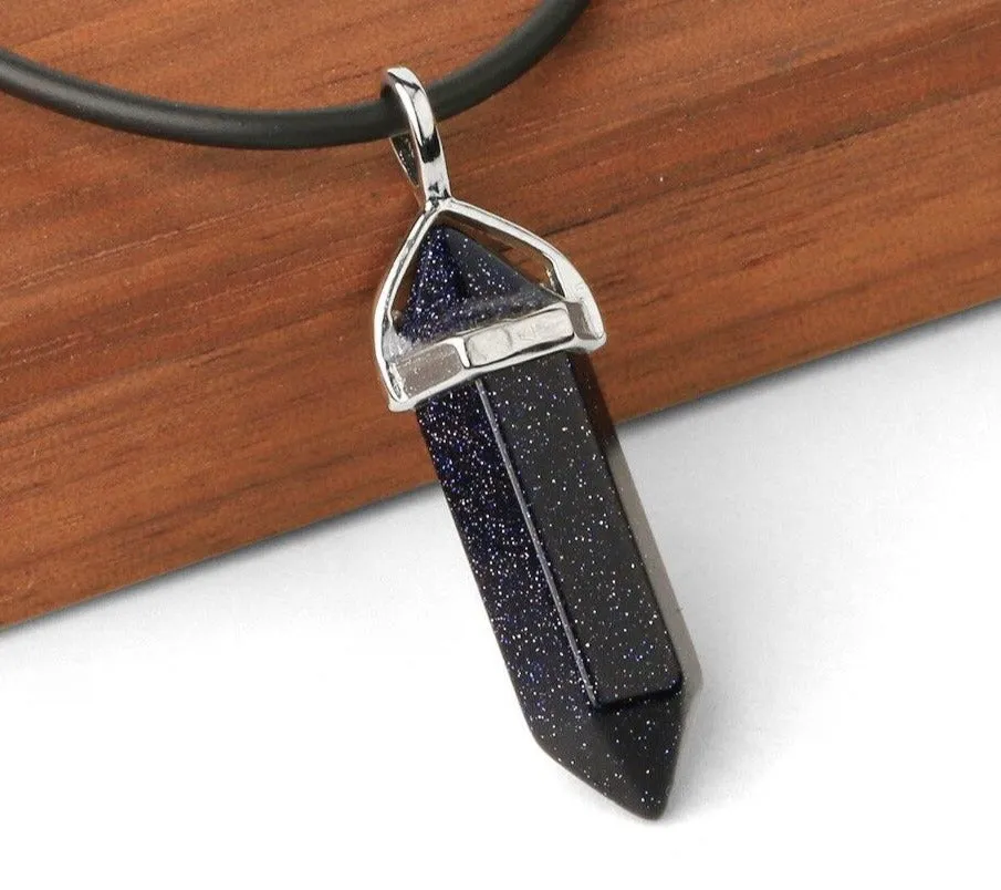 Bullet Reiki Chakra Raw Crystal Pendant