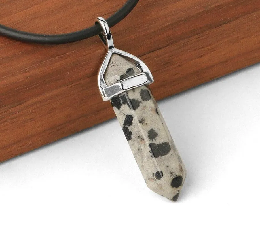 Bullet Reiki Chakra Raw Crystal Pendant