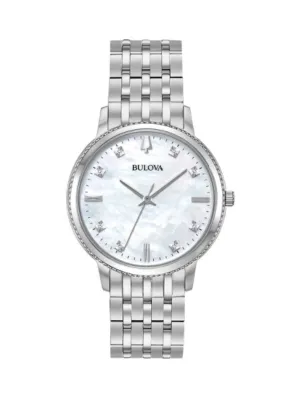 Bulova Women's Classic 41mm Quartz Diamond Watch 96P207