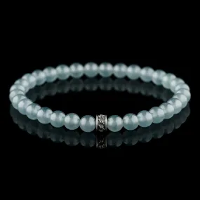 Burmese Grey Green Jade Bracelet XIII (6mm)