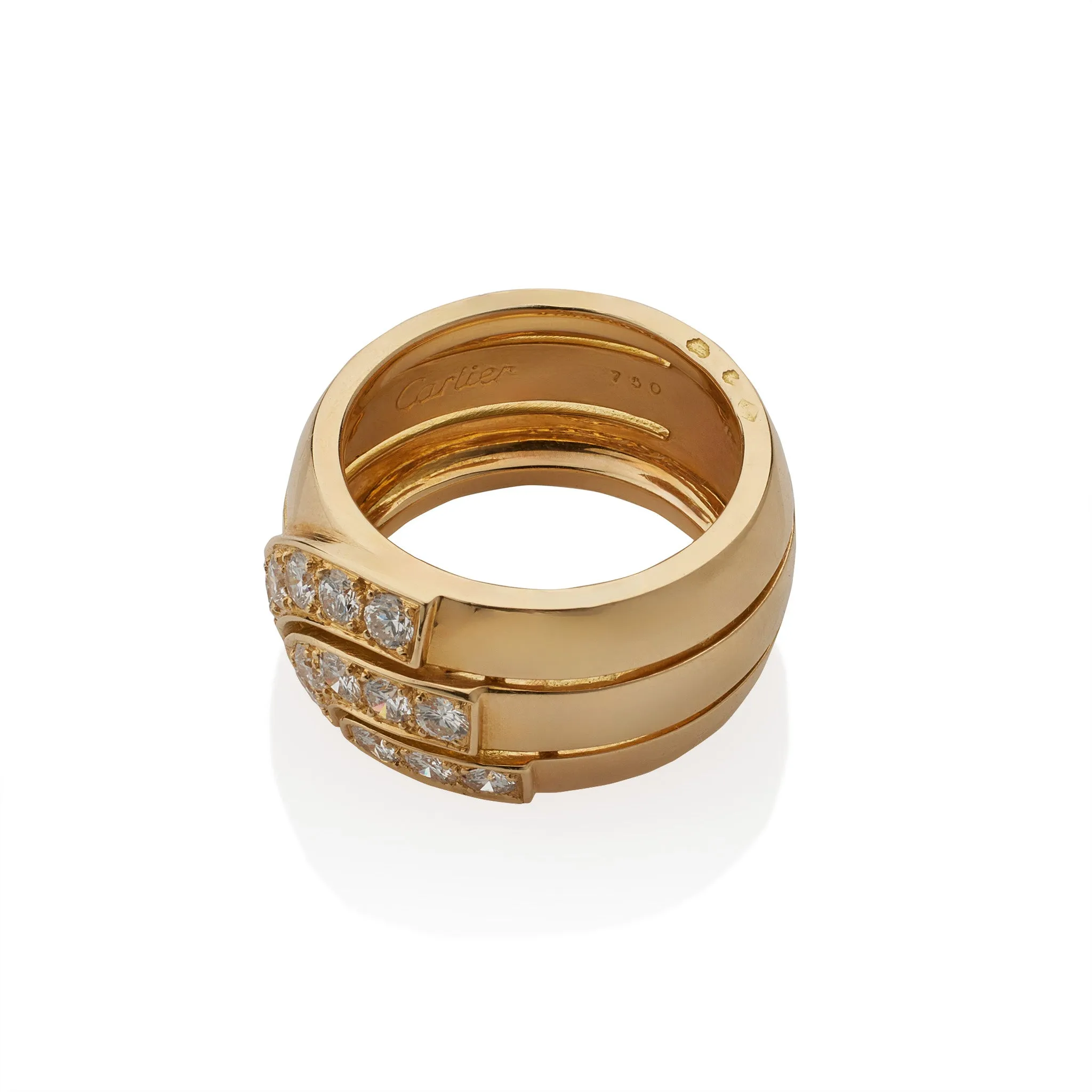 Cartier Paris 18K Gold and Diamond Ring