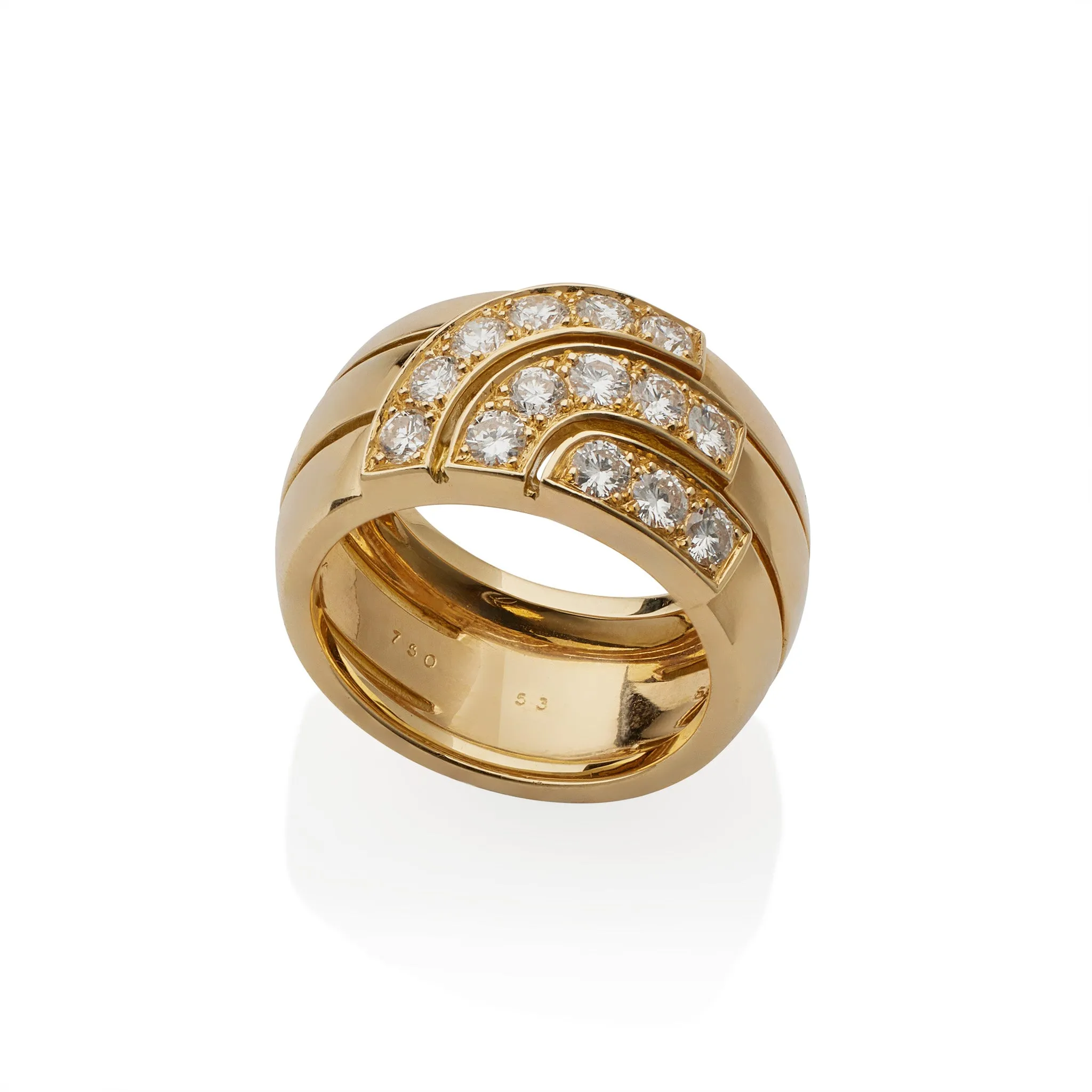 Cartier Paris 18K Gold and Diamond Ring