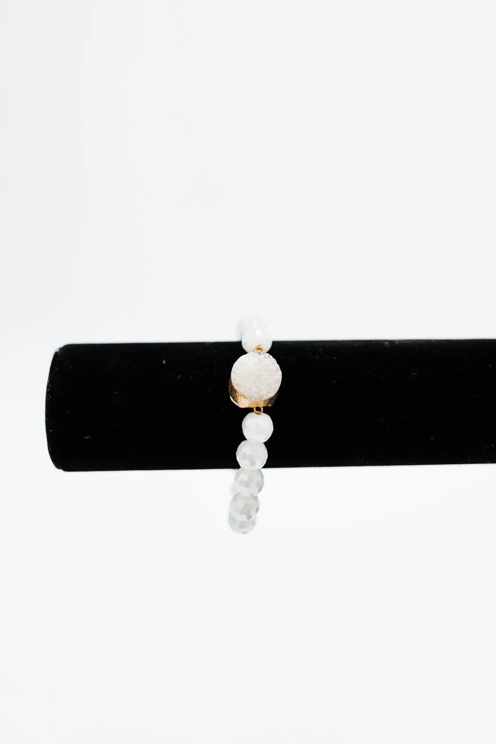 Celia Beaded Druzy Bracelet - Final Sale