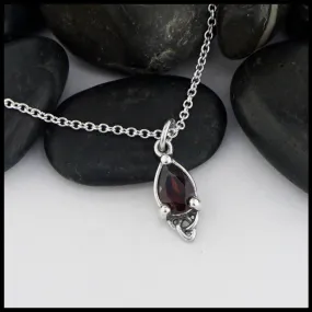 Celtic Goddess Pendant with Garnet