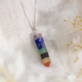 Chakra Sterling Silver Point Pendant